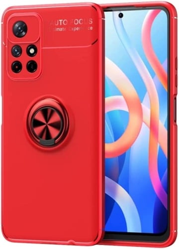 غطاء جوال من السيليكون الناعم مضاد للصدمات مع خاتم...