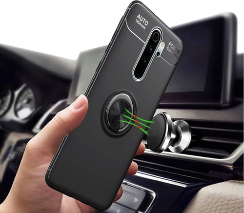 غطاء جوال من السيليكون الناعم مضاد للصدمات مع خاتم...