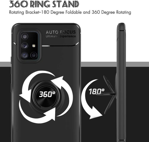 غطاء جوال من السيليكون الناعم مضاد للصدمات مع خاتم...