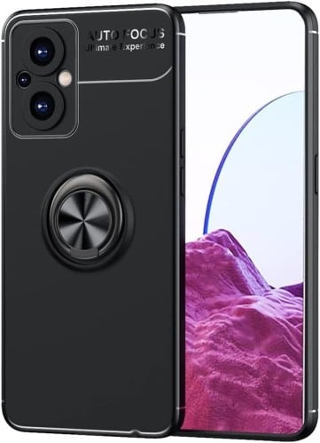 غطاء جوال من السيليكون الناعم مضاد للصدمات مع خاتم...