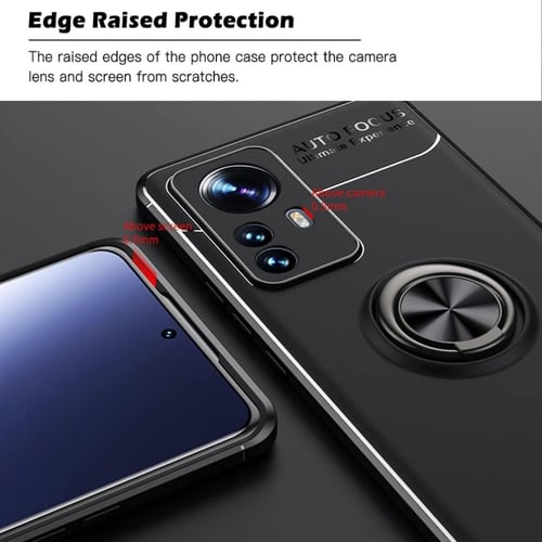 غطاء جوال من السيليكون الناعم مضاد للصدمات مع خاتم...