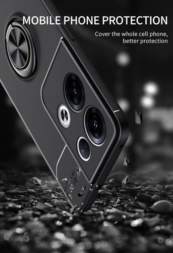 غطاء جوال من السيليكون الناعم مضاد للصدمات مع خاتم...