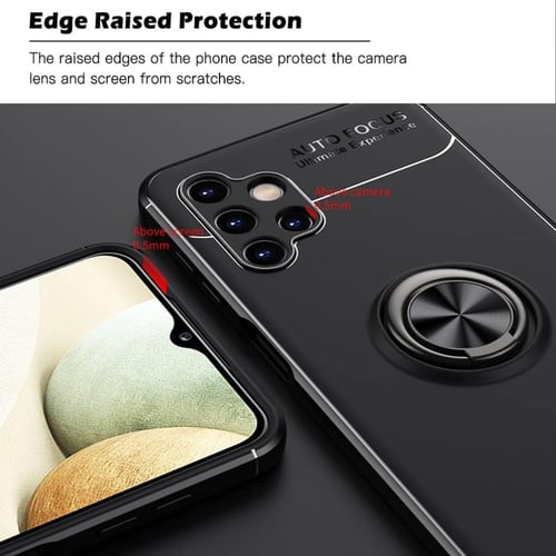 غطاء جوال من السيليكون الناعم مضاد للصدمات مع خاتم...