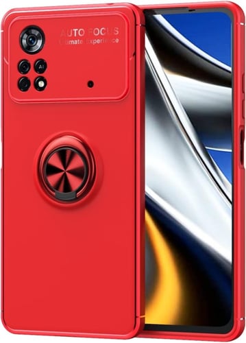 غطاء جوال من السيليكون الناعم مضاد للصدمات مع خاتم...