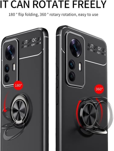 غطاء جوال من السيليكون الناعم مضاد للصدمات مع خاتم...