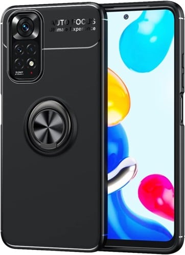 غطاء جوال من السيليكون الناعم مضاد للصدمات مع خاتم...