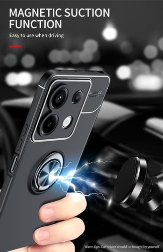 غطاء جوال من السيليكون الناعم مضاد للصدمات مع خاتم...