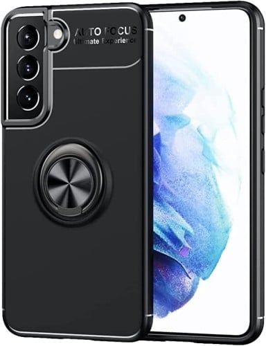 غطاء جوال من السيليكون الناعم مضاد للصدمات مع خاتم...