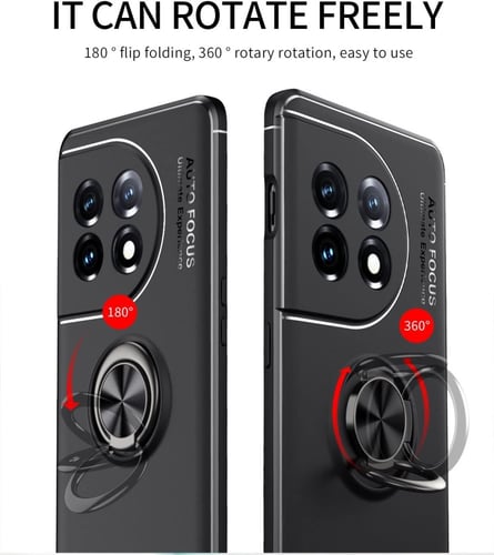 غطاء جوال من السيليكون الناعم مضاد للصدمات مع خاتم...