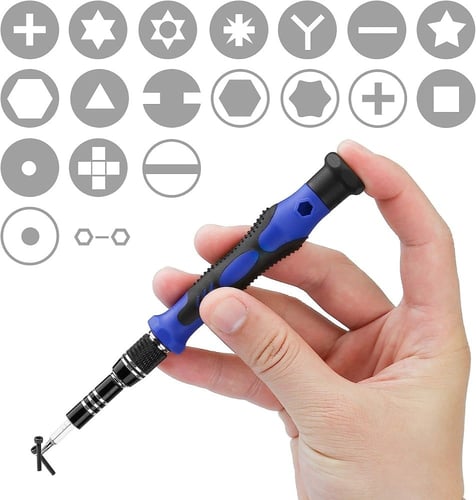 شنطة مفكات براغي مغناطيسية دقيقة وأدوات لإصلاح الأ...