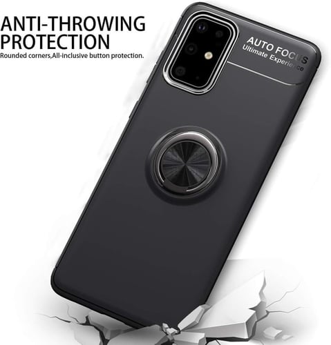 غطاء جوال من السيليكون الناعم مضاد للصدمات مع خاتم...