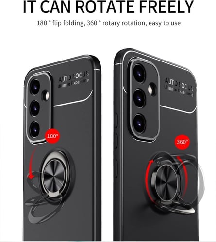 غطاء جوال من السيليكون الناعم مضاد للصدمات مع خاتم...