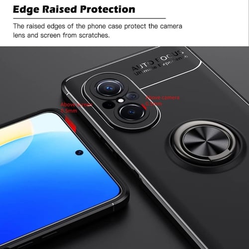 غطاء جوال من السيليكون الناعم مضاد للصدمات مع خاتم...