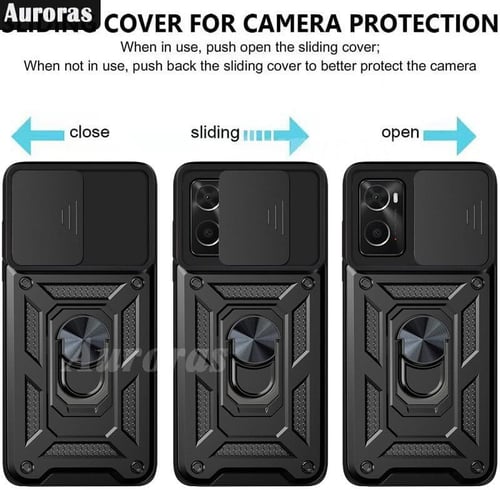 غطاء جوال مدرع مع حلقة مغناطيسية و غطاء كاميرا لها...