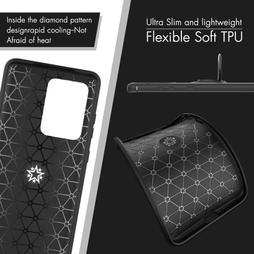 غطاء جوال من السيليكون الناعم مضاد للصدمات مع خاتم...