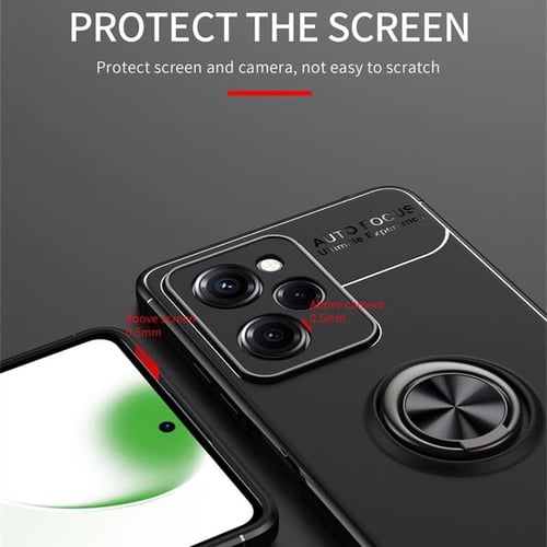 غطاء جوال من السيليكون الناعم مضاد للصدمات مع خاتم...