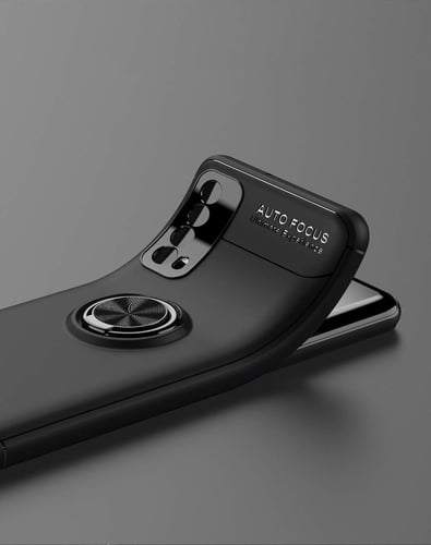 غطاء جوال من السيليكون الناعم مضاد للصدمات مع خاتم...