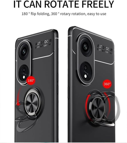 غطاء جوال من السيليكون الناعم مضاد للصدمات مع خاتم...