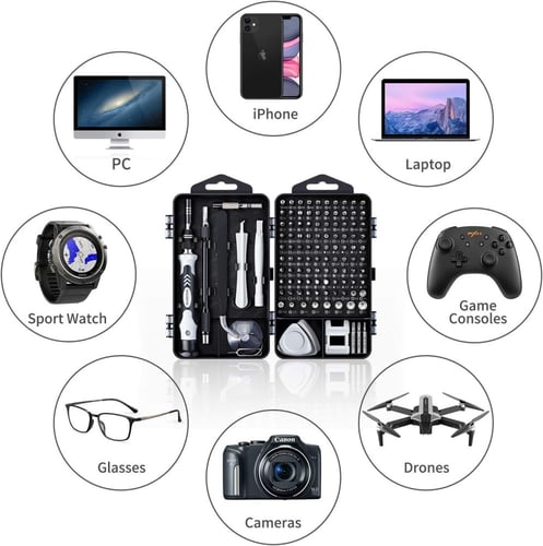 طقم مفكات مغناطيسية دقيقة لاصلاح الأجهزة الإلكترون...