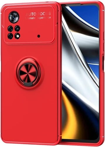 غطاء جوال من السيليكون الناعم مضاد للصدمات مع خاتم...