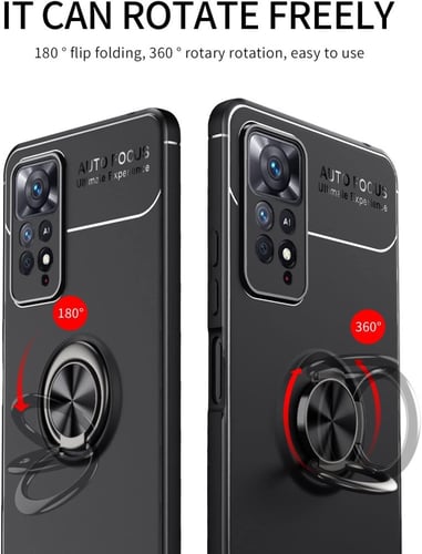 غطاء جوال من السيليكون الناعم مضاد للصدمات مع خاتم...