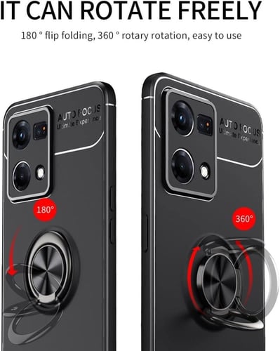 غطاء جوال من السيليكون الناعم مضاد للصدمات مع خاتم...