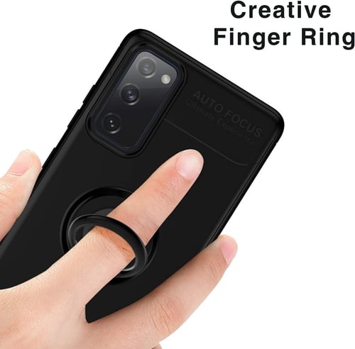 غطاء جوال من السيليكون الناعم مضاد للصدمات مع خاتم...