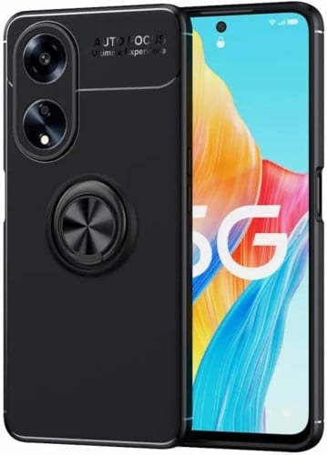 غطاء جوال من السيليكون الناعم مضاد للصدمات مع خاتم...