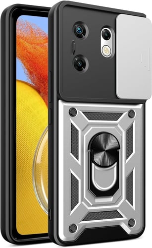 غطاء جوال مدرع مع حلقة مغناطيسية و غطاء كاميرا لها...