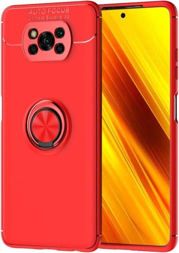 غطاء جوال من السيليكون الناعم مضاد للصدمات مع خاتم...