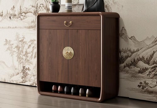 خزانة أحذية جديدة على الطراز الصيني بإطار من الخشب