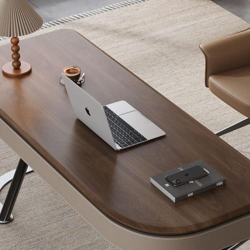 مكتب إيطالي فاخر من خشب أمريكا الشمالية - مكتب درا...