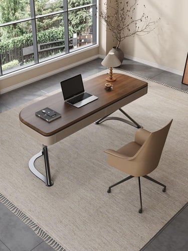 مكتب إيطالي فاخر من خشب أمريكا الشمالية - مكتب درا...