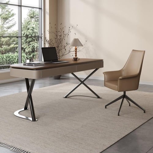 مكتب إيطالي فاخر من خشب أمريكا الشمالية - مكتب درا...