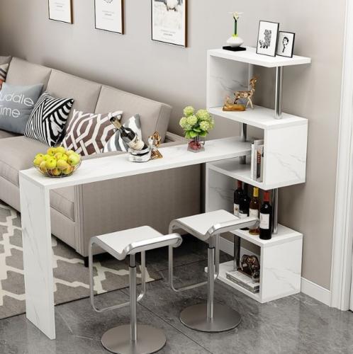 مكتب مع خزانه مدمجه لتوفير مساحه باسلوب عصري