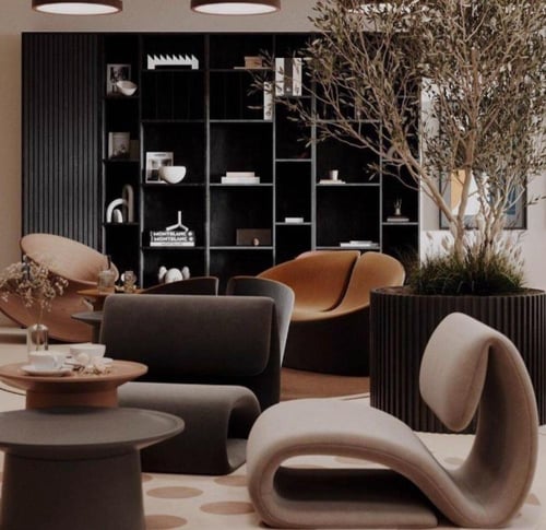 كرسي بتصميم عصري