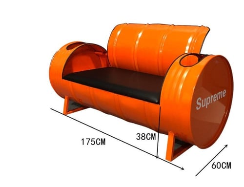 طقم جلسة بنمط الصناعي لبراميل الزيت