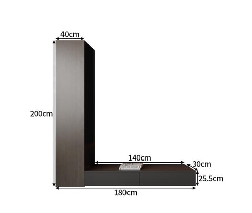 طاولة تلفزيون وخزانة بتصميم إيطالي فاخرة