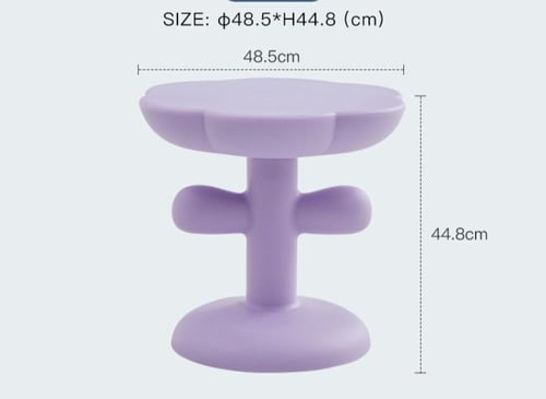 طاولة جانبية على شكل زهرة