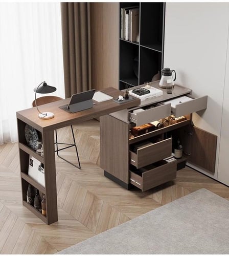 خزانة طعام مكتب بار إيطالية متعددة الوظائف قابلة ل...