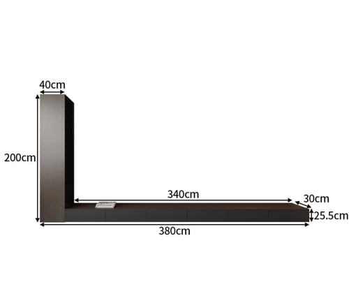 طاولة تلفزيون وخزانة بتصميم إيطالي فاخرة