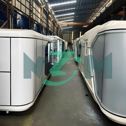 كبسولة فضائية فاخرة - تصميم فندقي عصري