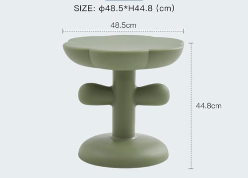 طاولة جانبية على شكل زهرة