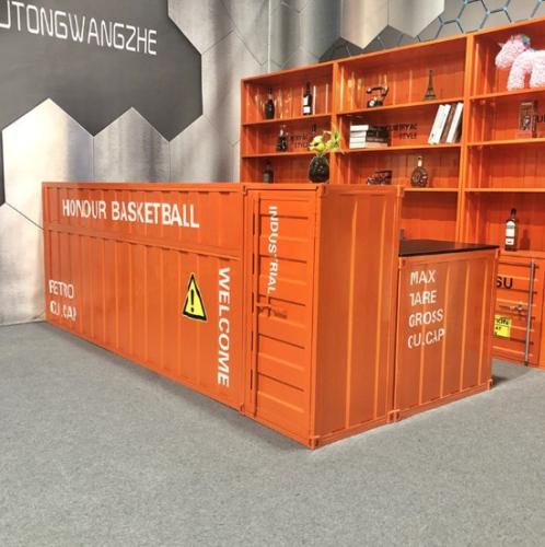 كاونتر أستقبال على شكل كونتينر بمقاسات مختلفة