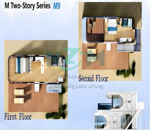 كبسولة فضائية فاخرة - تصميم فندقي عصري