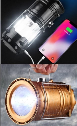 مصباح تخييم يعمل بالطاقة الشمسية