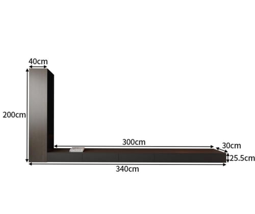 طاولة تلفزيون وخزانة بتصميم إيطالي فاخرة