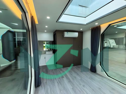 كبسولة فضائية فاخرة - تصميم فندقي عصري