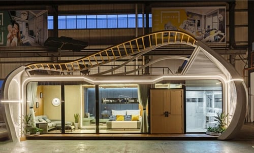 منزل حاوية فاخر عصري وموقع تخييم خارجي وموقع إقامة...