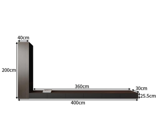طاولة تلفزيون وخزانة بتصميم إيطالي فاخرة